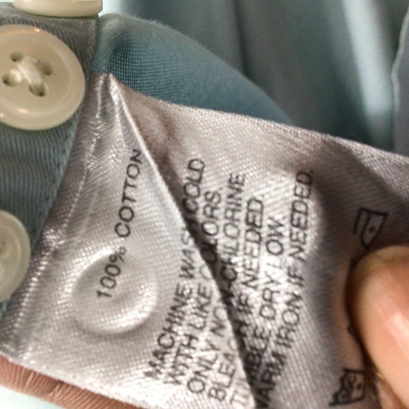 Halogen men’s mint green long sleeves button up shirt size medium 100%cotton - Picture 7 of 7